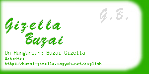 gizella buzai business card